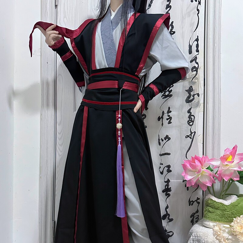 Young Wei Wuxian Cosplay Costume Inspired by Ancient Chinese Style Clothing for Men and Women