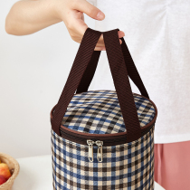 Lunch Box Bag Hand Summer Meal Bag Lunchtime Bag Braised Cup Round Bag Lunchbox Lunchbox Meal Barrel Insulated With Dinner