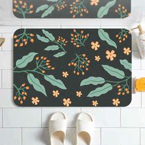 ins soft silicon algae mud bathrooms absorbent ground mat toilet speed dry large size mat shower anti-slip foot mat doorway