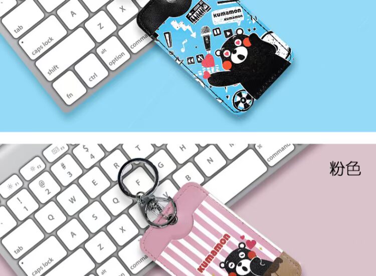 Cool MA dễ thương kumamon Kumamoto thẻ gấu đặt phim hoạt hình dễ thương pu kiểm soát truy cập thẻ đặt tàu điện ngầm đặt thẻ gạo đặt văn phòng vỏ bọc thẻ căn cước