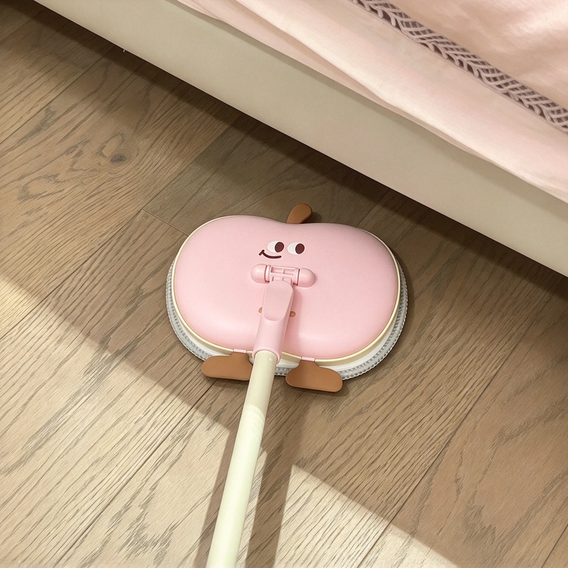 Wet and Dry Dual-Use Household Mop, Cartoon Apple Design, Floor Cleaning Tool, Indoor Floor Quick Cleaning Magic Tool Wet and Dry Dual-Use Household Mop, Cartoon Apple Design, Floor Cleaning Tool, Indoor Floor Quick Cleaning Magic Tool
