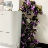 Симуляция розовая фальшивая цветочная виноградная лоза балкон подвесная корзина ротан