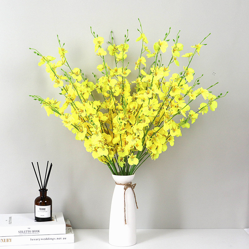 Dancing Lan Emulation Flower Suit Eurostyle Fake Flowers Dry Bouquet Home Living Room Dining Room Table TV Cabinet Decoration Floral Pendulum