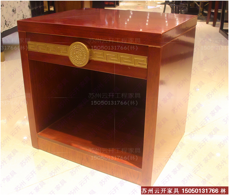 Custom Apartment Guesthouses Room Bed Head Cabinet Single Drawer Hotel Full Suite Innate bed Nightstand Little Cupboards Bed