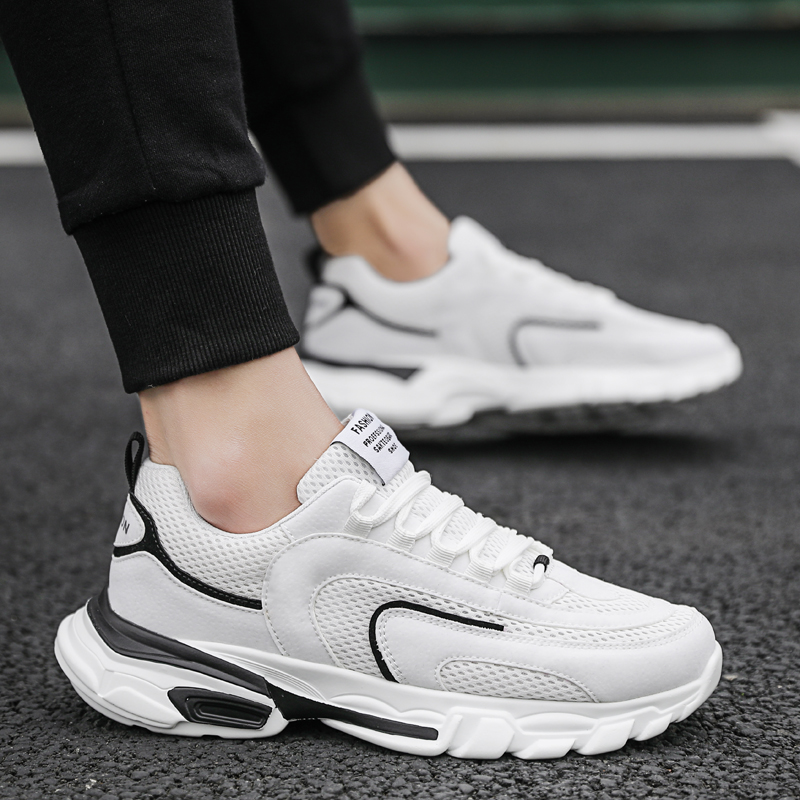 Hong Kong tide brand sports shoes men's 2021 winter new Korean version of the trend line all-match leisure running travel shoes