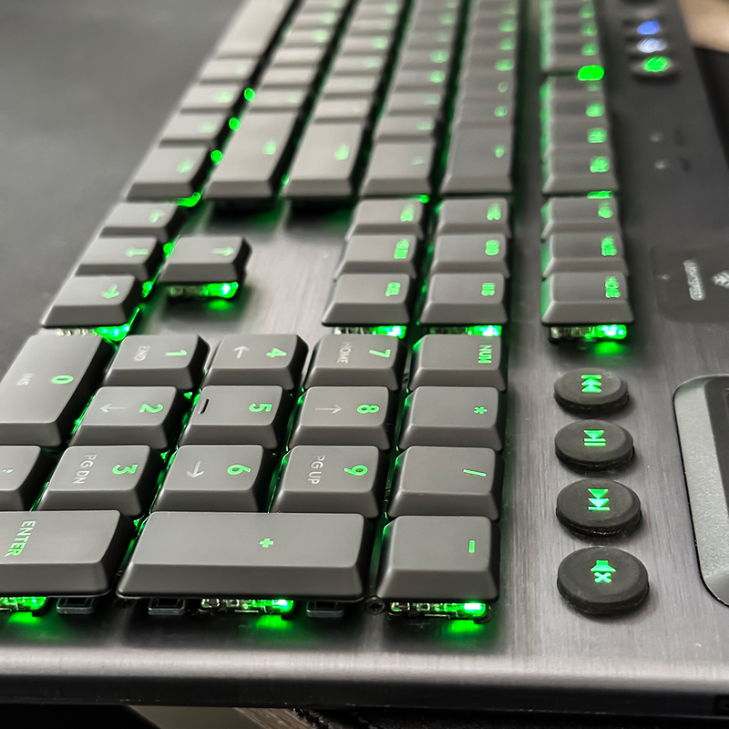 Matte Black Version G913 G913Tkl Keycaps G915 G915Tkl Mechanical Keyboard Frosted Translucent Anti-Slip Keycaps