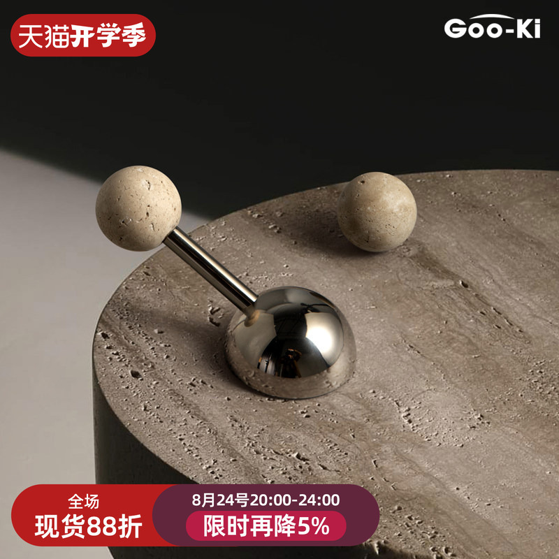 Geaoqi's Original Design of a Mid-Century Vintage-Style Magnetic Silent Indoor Stone Door Handle