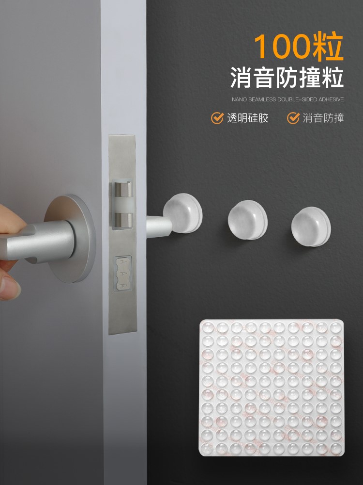 Door rear anti-collision theorizer roller washing machine door anti-crash patch chair back against wall silica gel anti-bump headboard door cabinet
