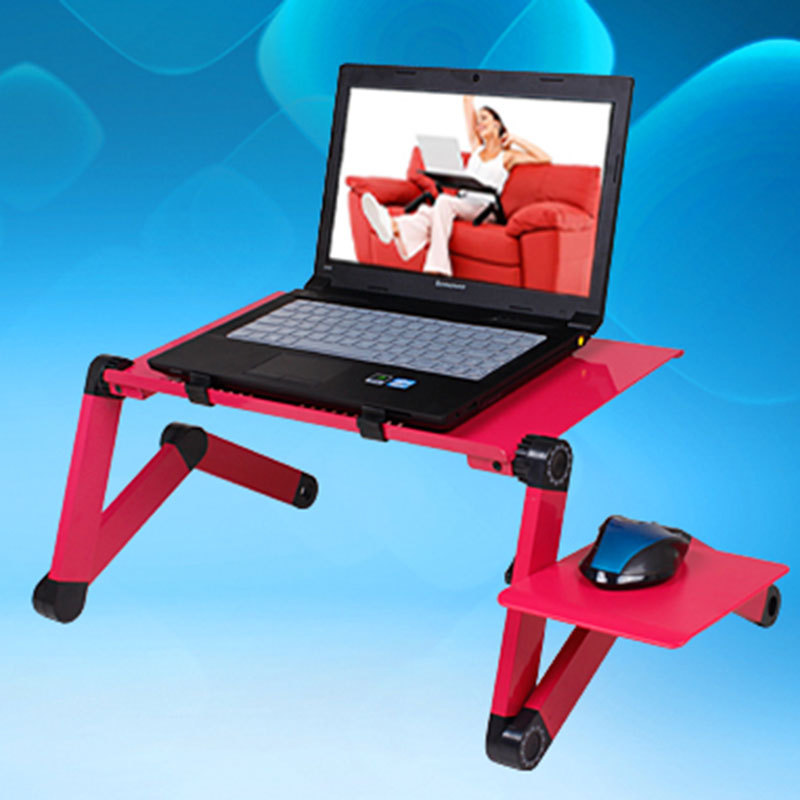 Aluminum Alloy Laptop Table Foldable Table Lazy Office Bed Desk Portable Computer Radiator Stand