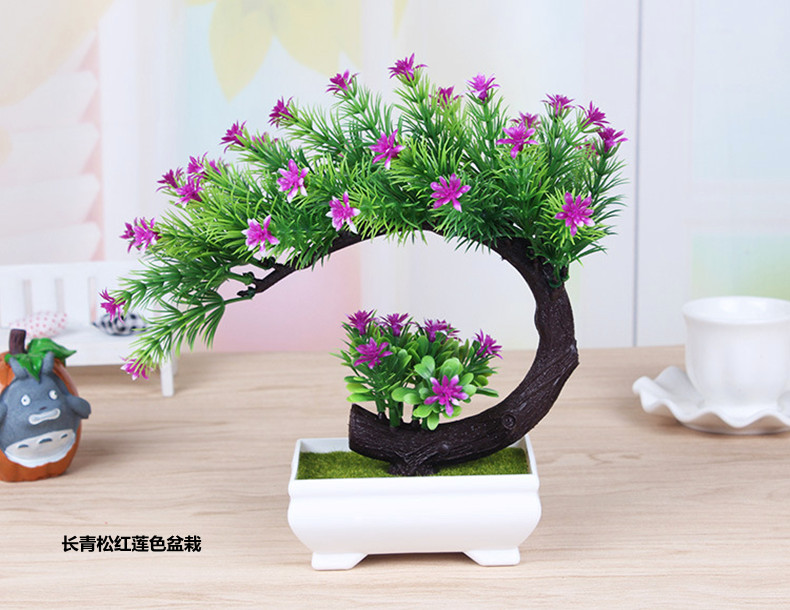 Chào mừng khách thông mô phỏng cây xanh chậu nhà phòng khách trang trí bàn TV tủ trưng bày cửa sổ bệ rượu trang trí hoa giả - Hoa nhân tạo / Cây / Trái cây hoa ly giả