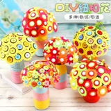 Детская пуговица Букет ручной работы в детском саду DIY производство