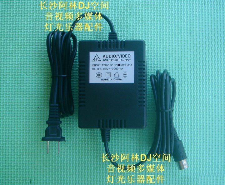 AC9V 4-pin Radius TRITON RACK VOX ToneLAB TonelabSE power cord accessories