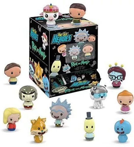 Funko Rick and Morty Blind Heroes (Spot) — виниловые фигурки в слепой коробке, наборы 9–12 шт.