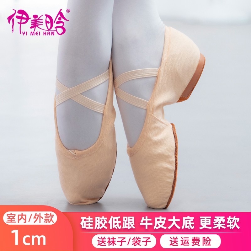 Dance Shoes Women Soft-bottom Exercises Shoes Adult Teachers Laces With Professional Low Heel Folk Dance Belly Dance Ballet Shoes