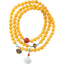 Amber beeswax bracelets Buddha beads natural multi-circle bracelets Baltic Sea ore multi-treasure bracelets for men and women