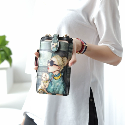 Мультяшная милая летняя цепочка с молнией, модная трендовая сумка для телефона, маленькая небольшая сумка, в корейском стиле