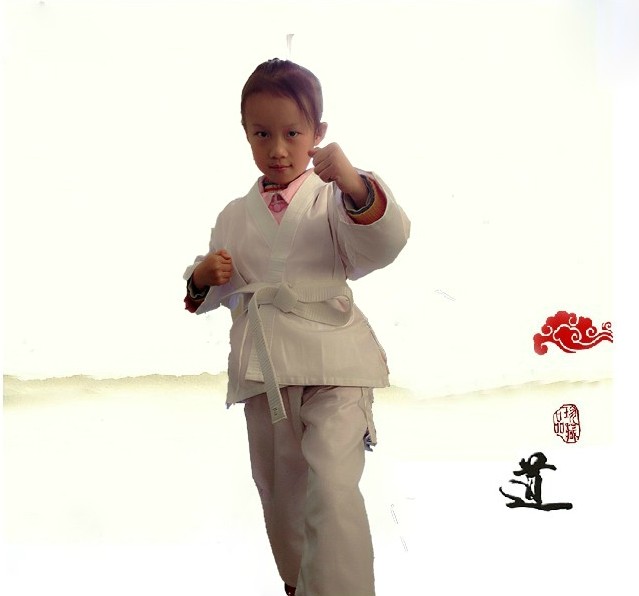 Thickened adult children karate suit 230 g weight cotton twill karate set spring summer long sleeves men and women