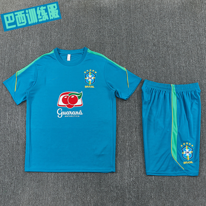 2026 Brazil National Team Short-Sleeved Training Uniform Player Version Neymar Sleeveless Vest Half-Zip Warm-Up Football Uniform