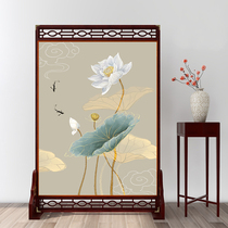 Chinese solid wood entrance entrance entrance screen partition wall living room bedroom shielding home office Hotel gourd seat screen