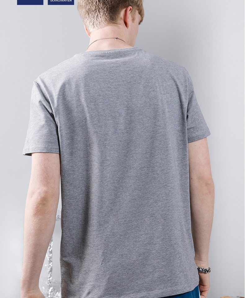KM Men 2019 Mùa hè Mới Slim Hoa Xám Cá tính In Top Áo sơ mi ngắn tay cho học sinh - Polo áo sơ mi polo