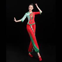 Yangko costume performance costume 2024 new summer modern square dance suit Chinese style paper-cut girl dance costume