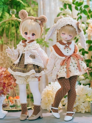 taobao agent Small spring【Peach】BJD4 points/Xiongmei MDD two -dimensional clothes skirt, giant baby dress lolita