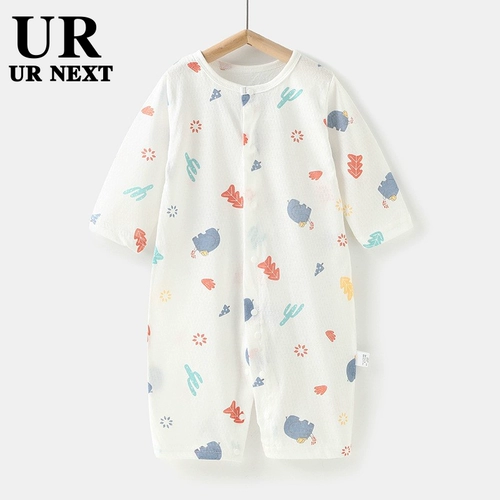 Брендовое детское тонкое дышащее хлопковое боди для новорожденных