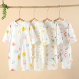 Брендовое детское тонкое дышащее хлопковое боди для новорожденных