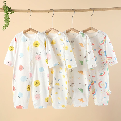 Брендовое детское тонкое дышащее хлопковое боди для новорожденных