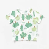 Качественная хлопковая футболка для новорожденных для раннего возраста, короткий рукав