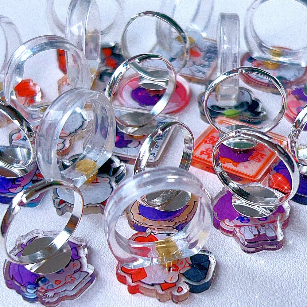 DIY Ring Material Kit, Expo Merchandise, Custom Support Props, Acrylic Rotating Niche Creative Gifts — تصویر 1
