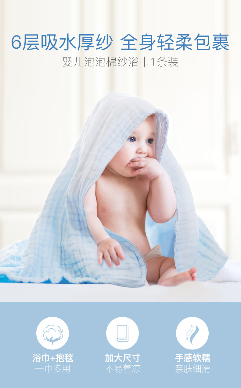 Банное полотенце из хлопчатобумажной марли Baby Bubble модификация_01.jpg