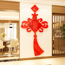 Neoclassical Chinese knot 3D acrylic stereo wall stickers Chinese wedding room living room background decoration stickers self-adhesive