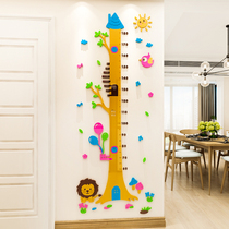 Childrens height wall stickers ruler acrylic 3d three-dimensional photo wall living room home wall decoration baby height stickers