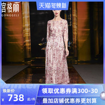 Young mother summer dress long dress mother-in-law mother-in-law to attend wedding party dress fashion foreign style