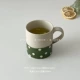 Изумрудная чашка в горошек