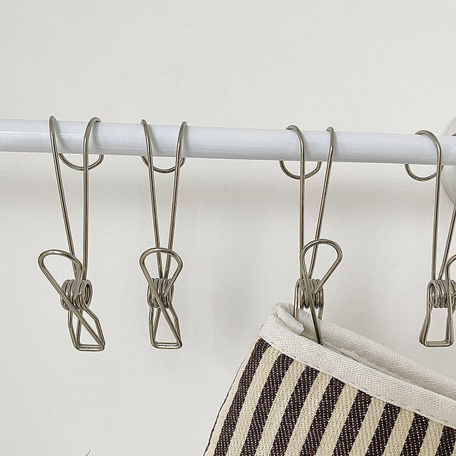 Ins stainless steel clip storage and finishing hook
