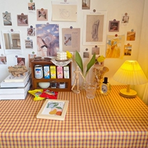Homemade Ins Style Subtable Cloth Desk Dorm Cloth Art Student Table Mat Rectangular Geb Bedroom Renovation Decoration