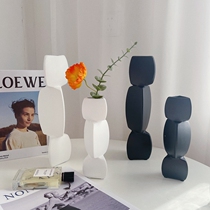 Simple Lotus Root Styling Irregular Ceramic Vase Flower Arrangement Nordic Home Living Room Table Decoration Pendulum of Mind
