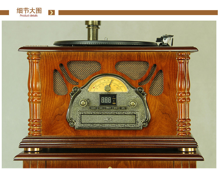 máy nghe nhạc đĩa than cổ	 Tang Dian F-267 ghi âm hoài cổ retro châu Âu nhà cổ điển đa chức năng âm thanh và video vinyl 	đầu đĩa than linn