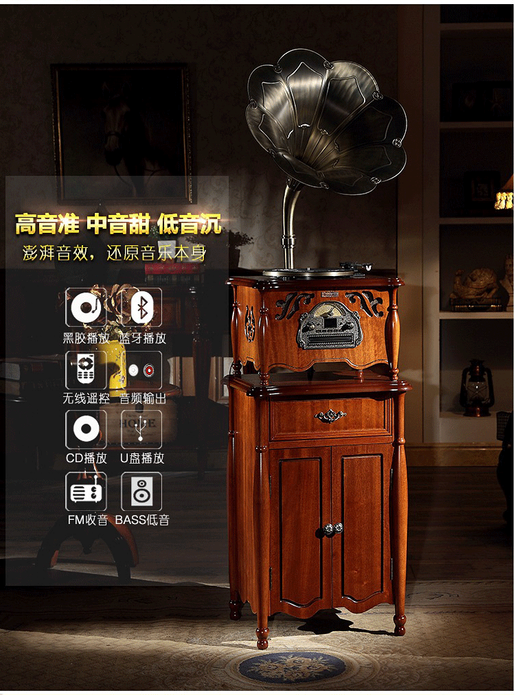 đầu đĩa than teac Tangdian retro máy ghi âm nhà phòng khách hiện đại loa châu Âu loa lớn âm thanh cổ điển cổ điển ghi retro 	kim đầu đĩa than pioneer