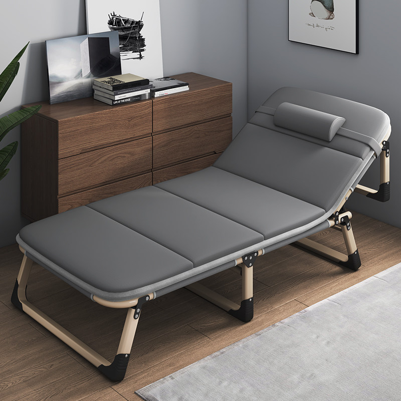 Fold-out bed office lunch break single bed nap companion protector simple camp bed multi-function recliner portable