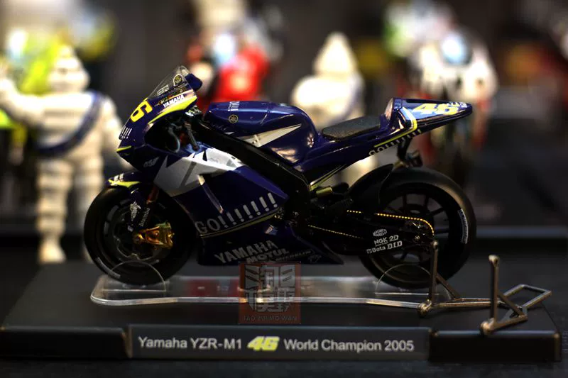 1:18 Mô hình xe máy GP Series Yamaha YAMAHA Giải vô địch đua xe hàng năm Mô hình tĩnh