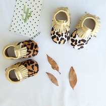 Spring and summer baby leather horse hair small leather shoes baby soft bottom non-slip indoor shoes 0-1 year old toddler BAO WEN Lassy shoes