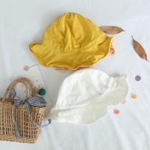 INS Korean infant fishermans hat Korean version of spring and summer childrens sunscreen hat for men and women baby shade hat