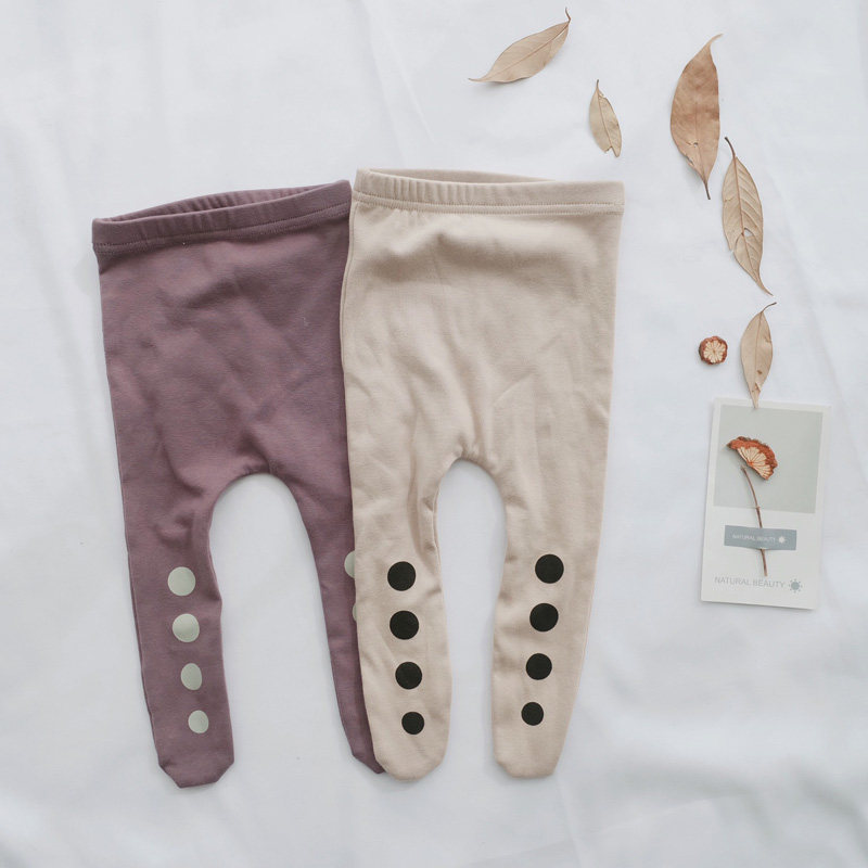 Infant inner pants Spring and autumn men's and women's baby pure cotton large PP leg tights Korean elastic newborn pants INS