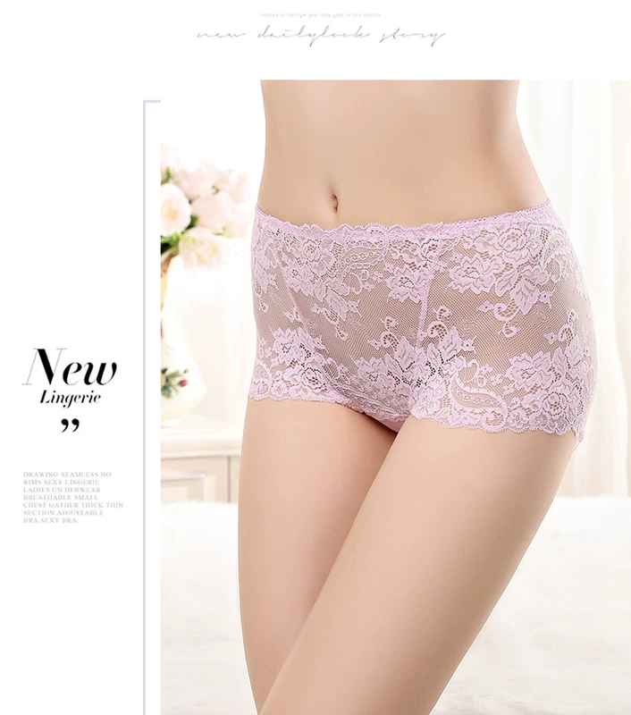 Yumei 5 đồ lót của phụ nữ bông tập tin sexy ren vải cao eo hollow hot đồ lót kích thước lớn chất béo mm200 kg đồ lót dành cho những cô nàng màn hình phẳng