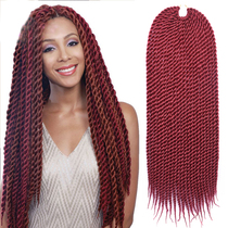 TOMO Crochet Braids Hair Extensions Hand rub two strands of braided chemical fiber hair 22 22s
