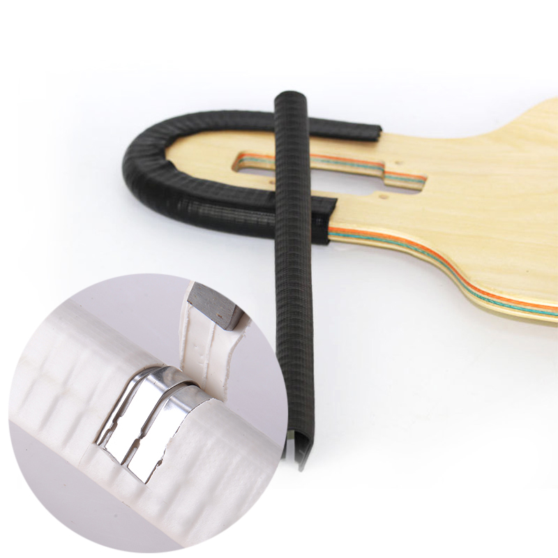 Skateboard anti-collision strip sealing strip U-shaped rubber plate head protection skateboard edge guarding edge long board fish board universal type