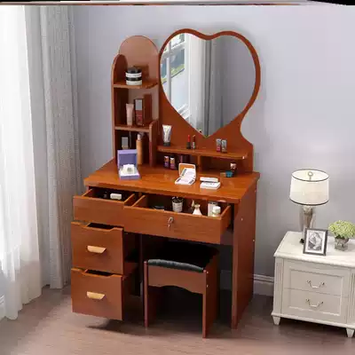 Makeup table small 60cm wide Nordic women single Mini small apartment creative simple bedroom makeup table 80cm